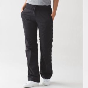 Lululemon Dance Studio Pant Lined in Black-hemmed